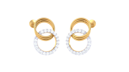 The Nexus Stud Diamond Earrings - 0.25 Ct