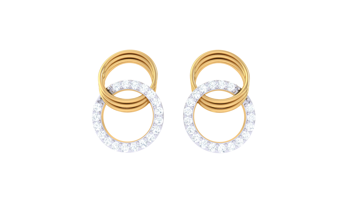 The Nexus Stud Diamond Earrings - 0.25 Ct