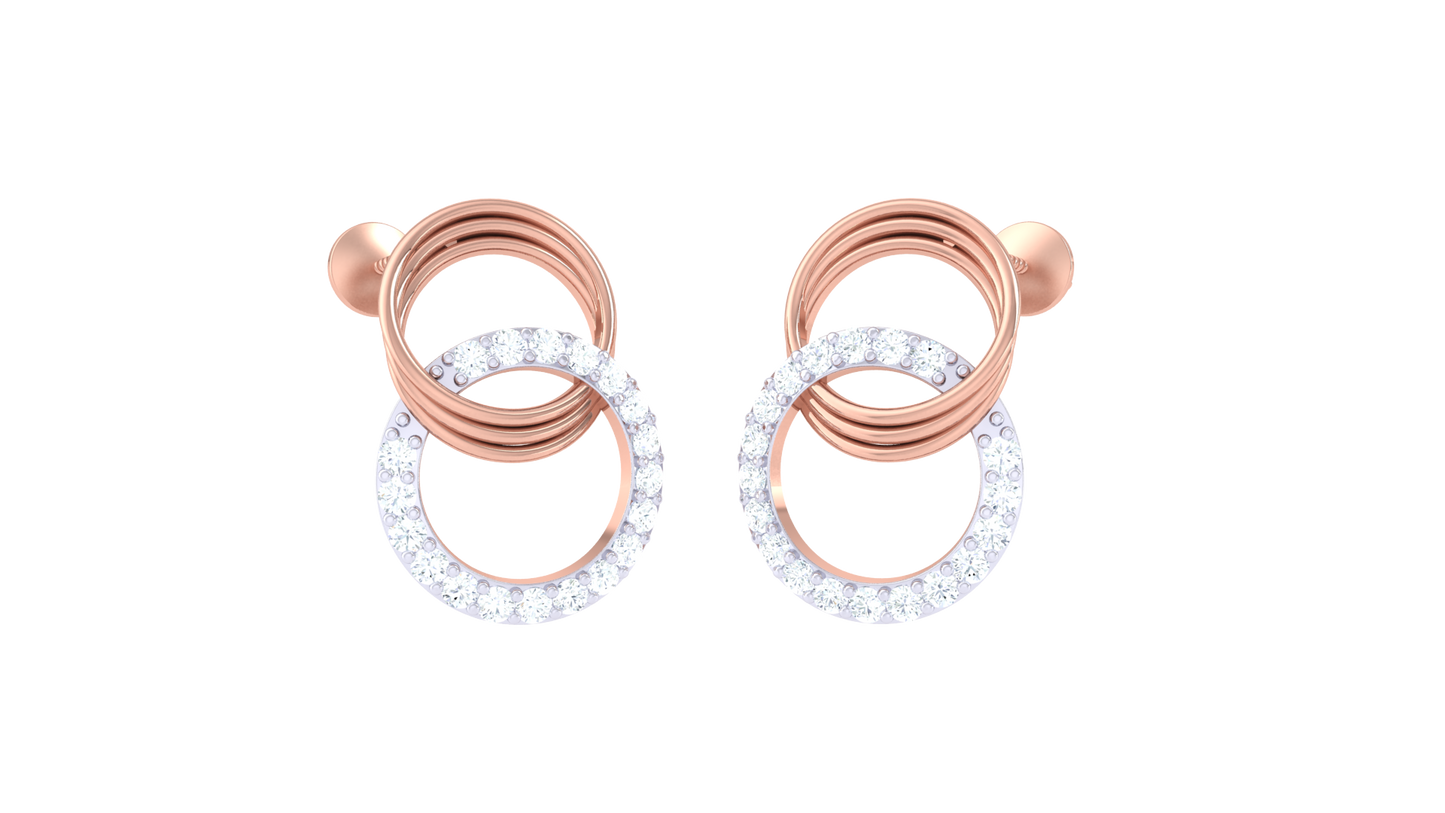 The Nexus Stud Diamond Earrings - 0.25 Ct