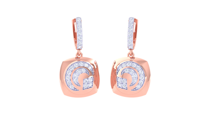 Gleam Signature Hoop Earrings In Gold – 0.50 Ct Brilliant Cut Diamonds