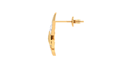 Delicate Blooms Stud Earrings In Rose Gold - 0.40 Ct Brilliant Cut Round Diamonds