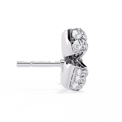 The Timeless Bow Diamond Stud Earrings in Gold - 0.96 Ct