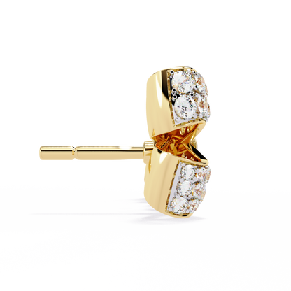 The Timeless Bow Diamond Stud Earrings in Gold - 0.96 Ct