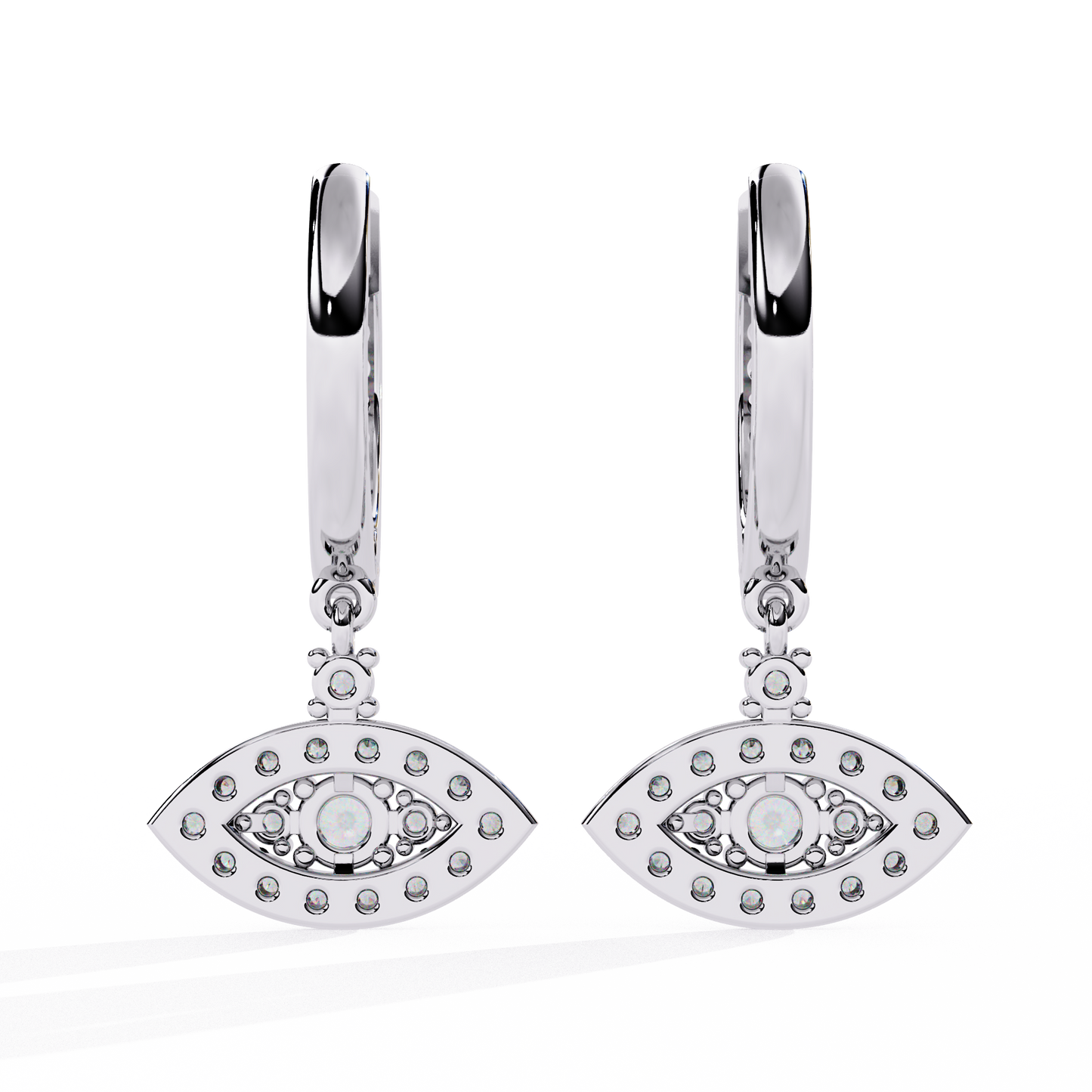 Elegant Brilliant-Cut Diamond Drop Earrings in Gold - 0.48 Ct