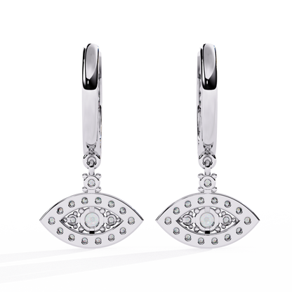 Elegant Brilliant-Cut Diamond Drop Earrings in Gold - 0.48 Ct