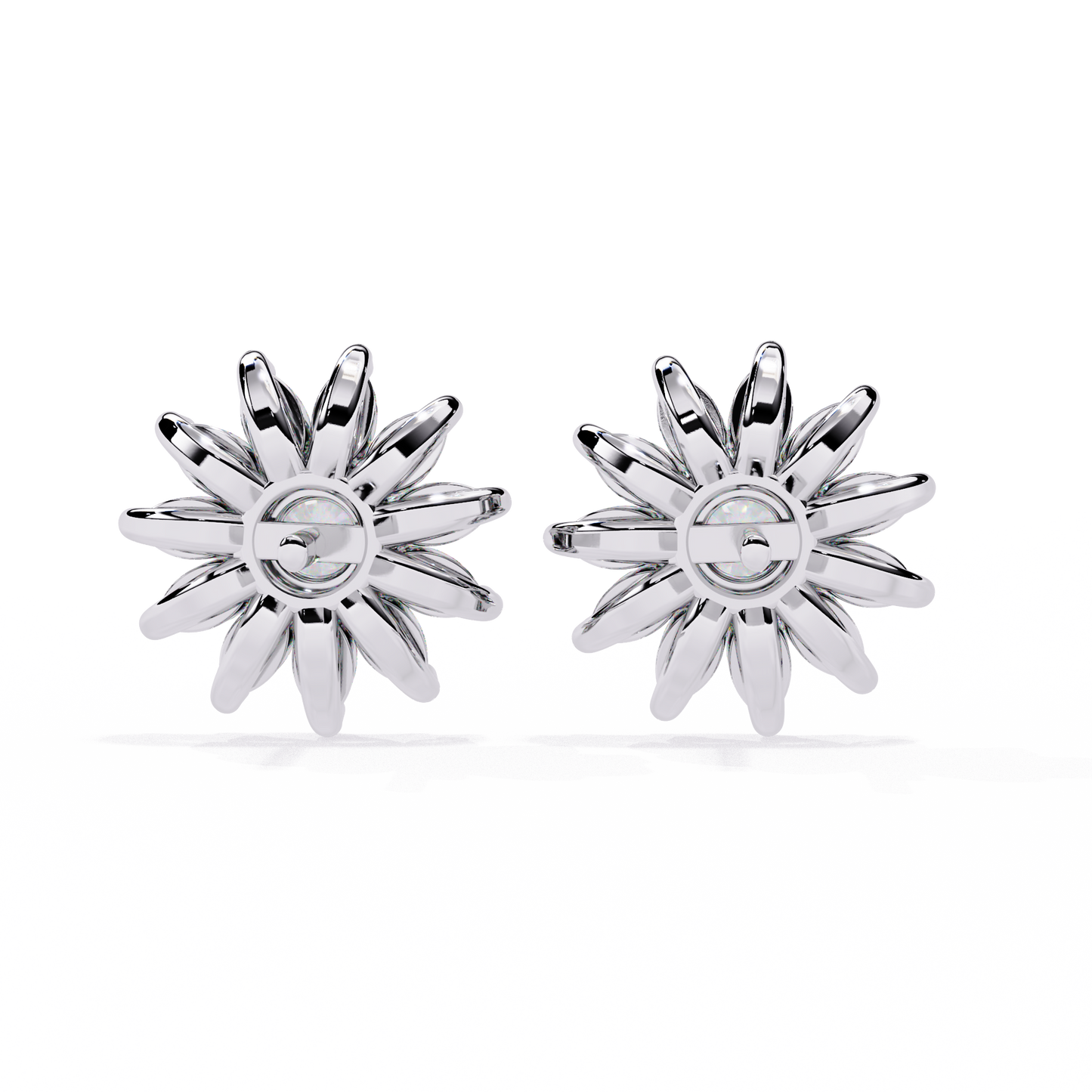 The Stellar Bloom Diamond Stud Earrings in Gold- 1.31 Ct