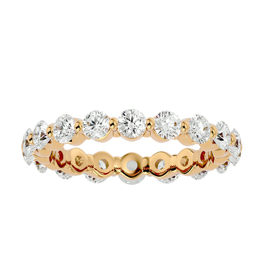 Lumiere Endless Sparkle Band In Gold - 2.01 Ct Round Diamonds