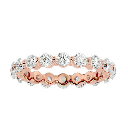 Lumiere Endless Sparkle Band In Gold - 2.01 Ct Round Diamonds