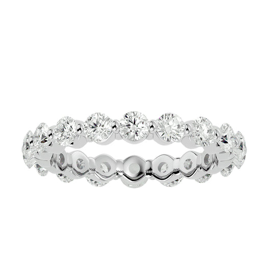 Lumiere Endless Sparkle Band In Gold - 2.01 Ct Round Diamonds