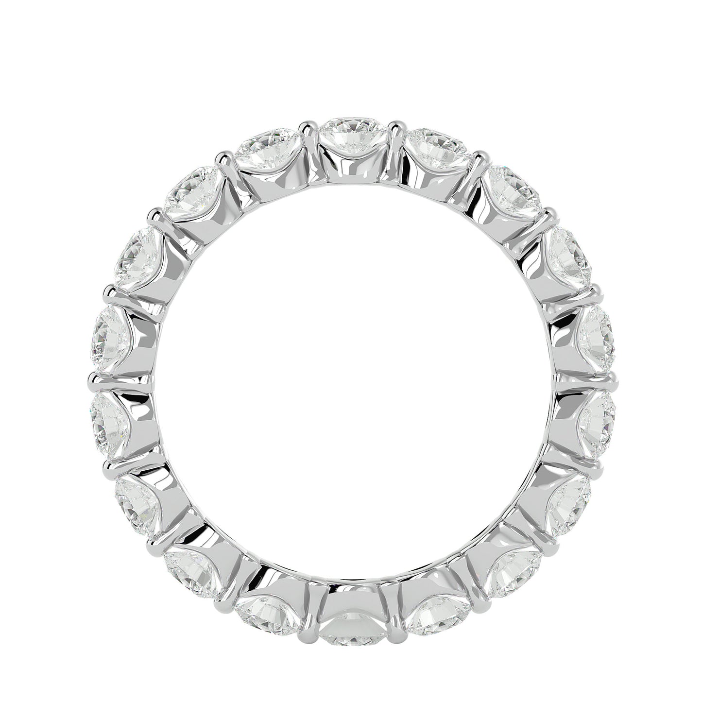 Lumiere Endless Sparkle Band In Gold - 2.01 Ct Round Diamonds