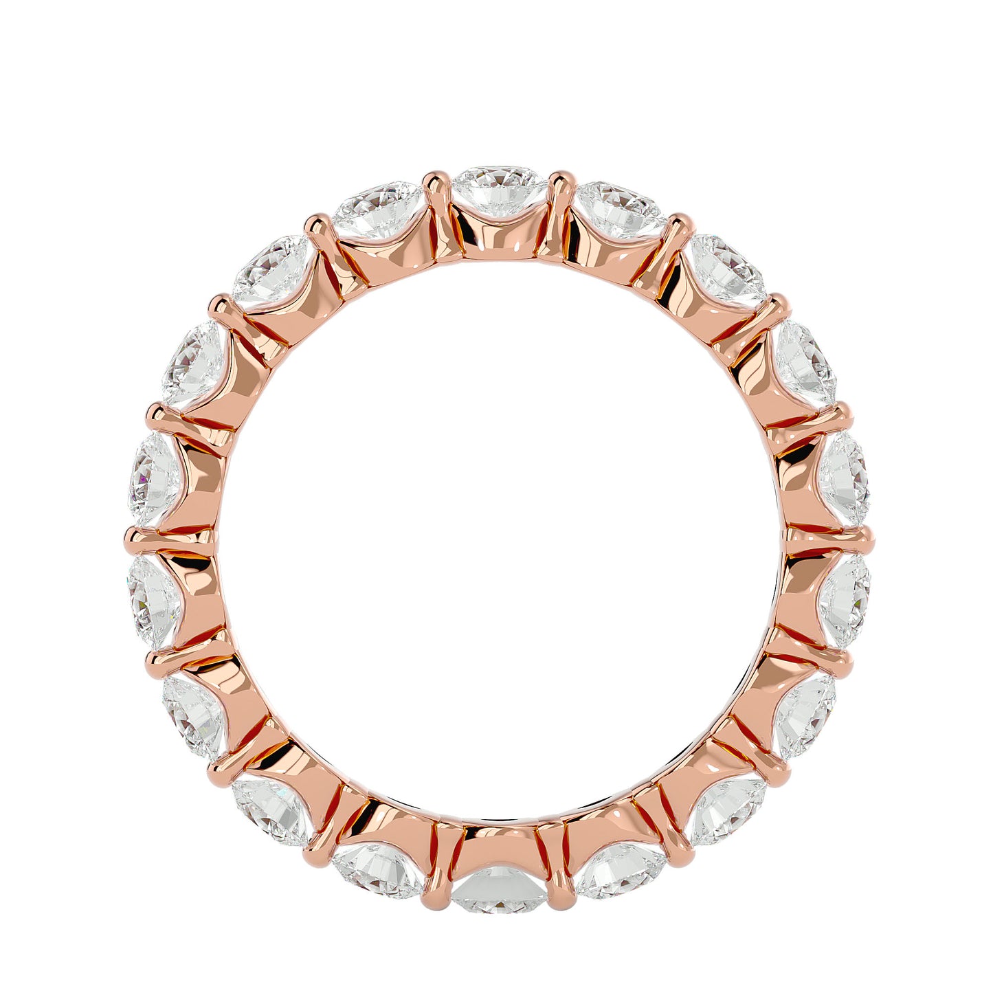 Lumiere Endless Sparkle Band In Gold - 2.01 Ct Round Diamonds