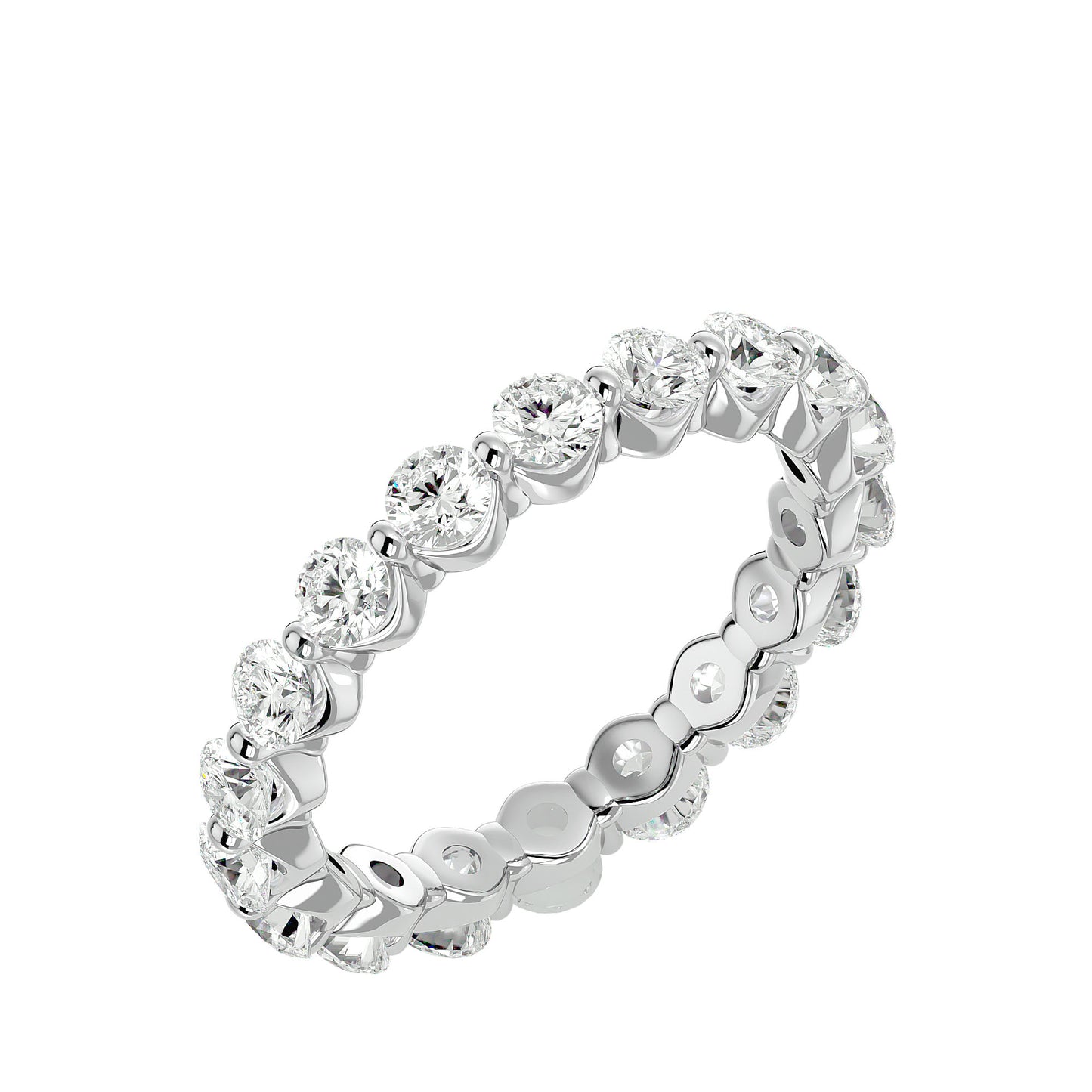 Lumiere Endless Sparkle Band In Gold - 2.01 Ct Round Diamonds