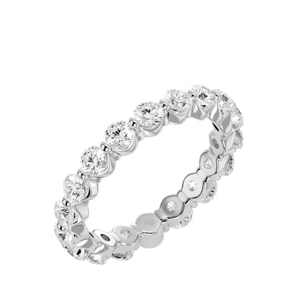 Lumiere Endless Sparkle Band In Gold - 2.01 Ct Round Diamonds