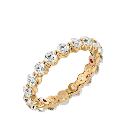 Lumiere Endless Sparkle Band In Gold - 2.01 Ct Round Diamonds