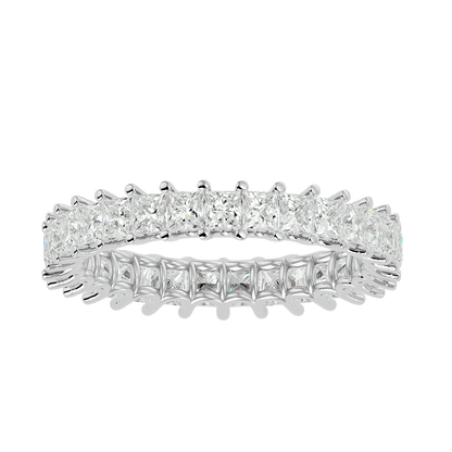 Lumière Yellow Gold Princess-Cut Diamond Eternity Band – 2.07 Ct Ring