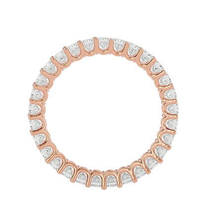 Lumière Yellow Gold Princess-Cut Diamond Eternity Band – 2.07 Ct Ring