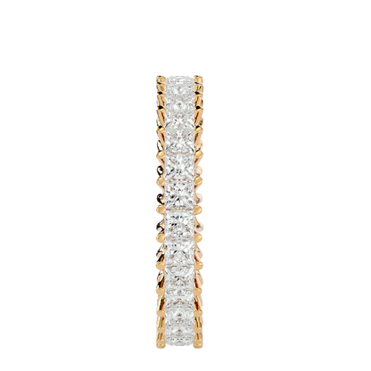 Lumière Yellow Gold Princess-Cut Diamond Eternity Band – 2.07 Ct Ring