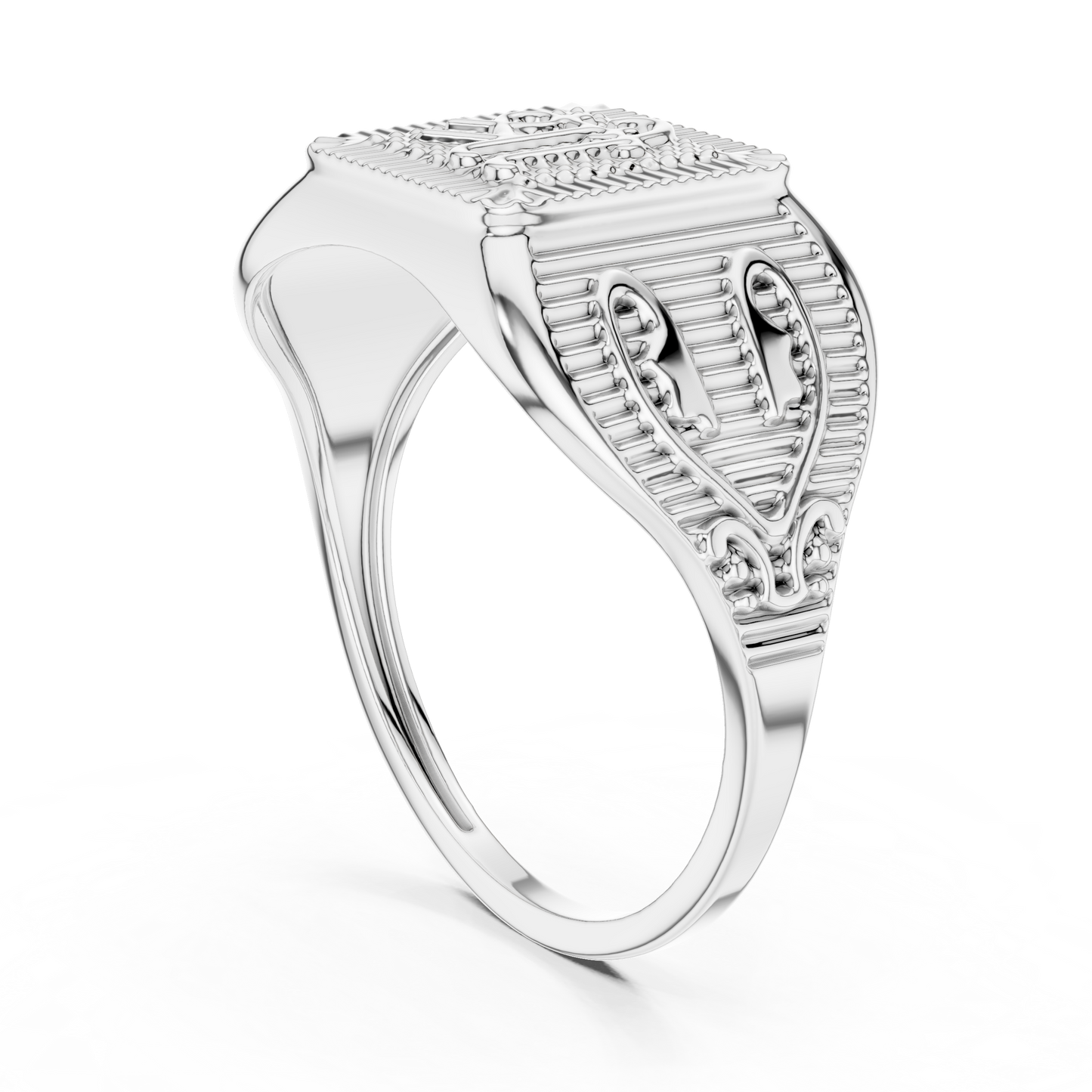 Yellow Gold Divine "Shree" Signet Ring