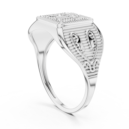 Yellow Gold Divine "Shree" Signet Ring