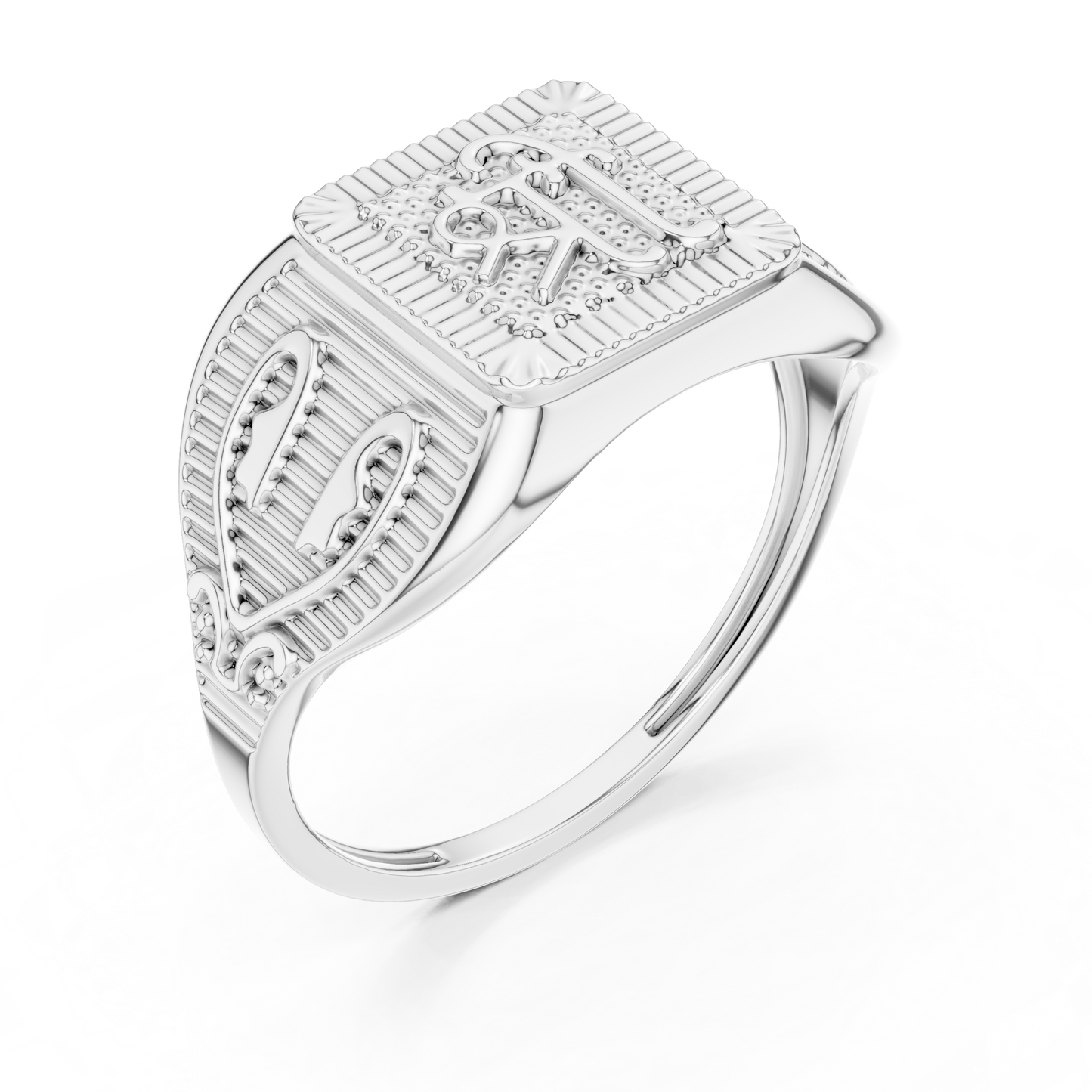 Yellow Gold Divine "Shree" Signet Ring