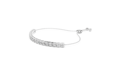 5.94CTW Round Diamond Tennis Bolo Bracelet in Yellow Gold