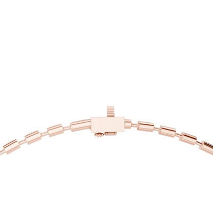 Yellow Gold Emerald Cut Diamond Tennis Choker Necklace 3.35ctw