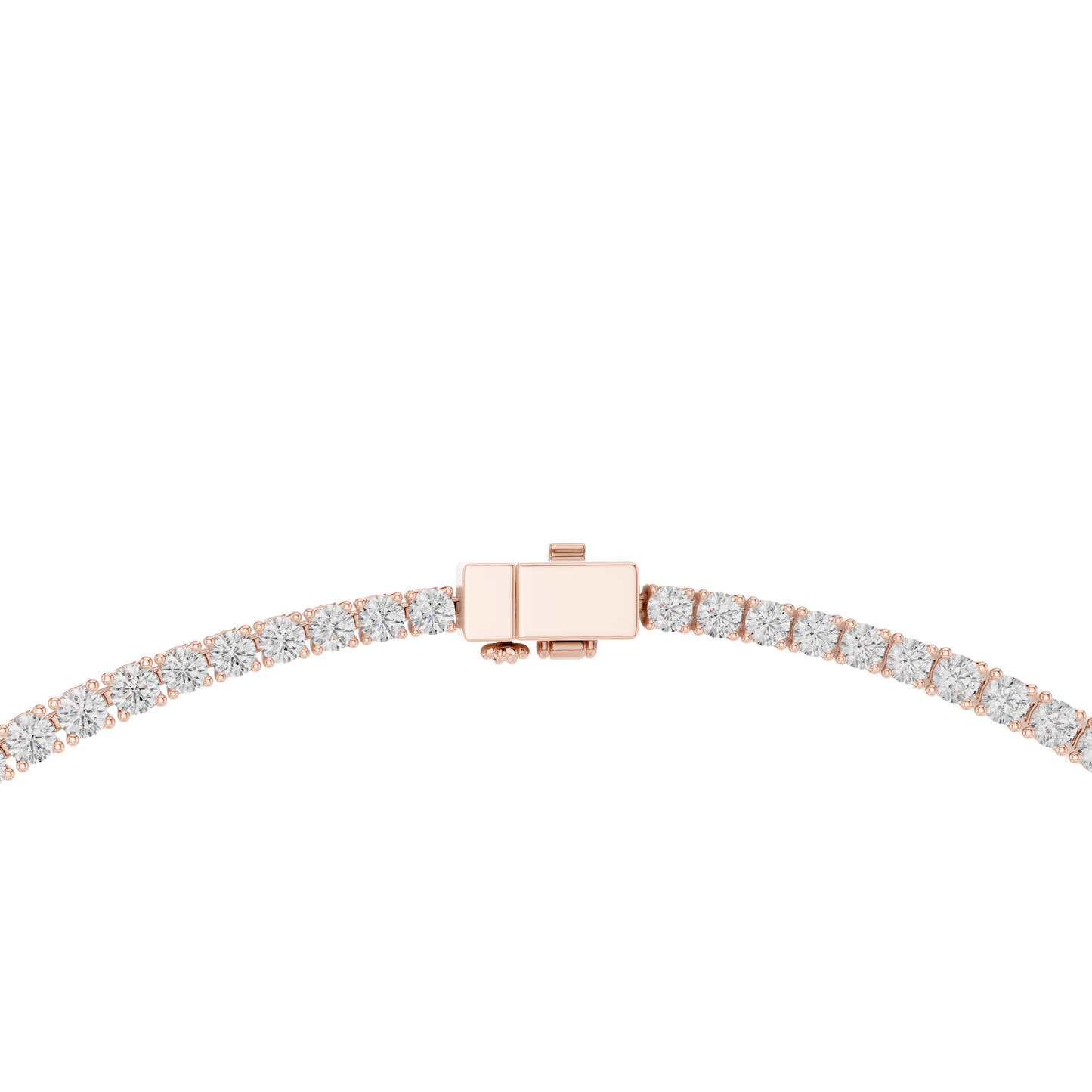 Yellow Gold Graduated Round & Oval Cut Diamond Tennis Necklace 26.82ctw