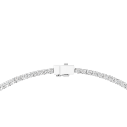Yellow Gold Graduated Round & Oval Cut Diamond Tennis Necklace 26.82ctw