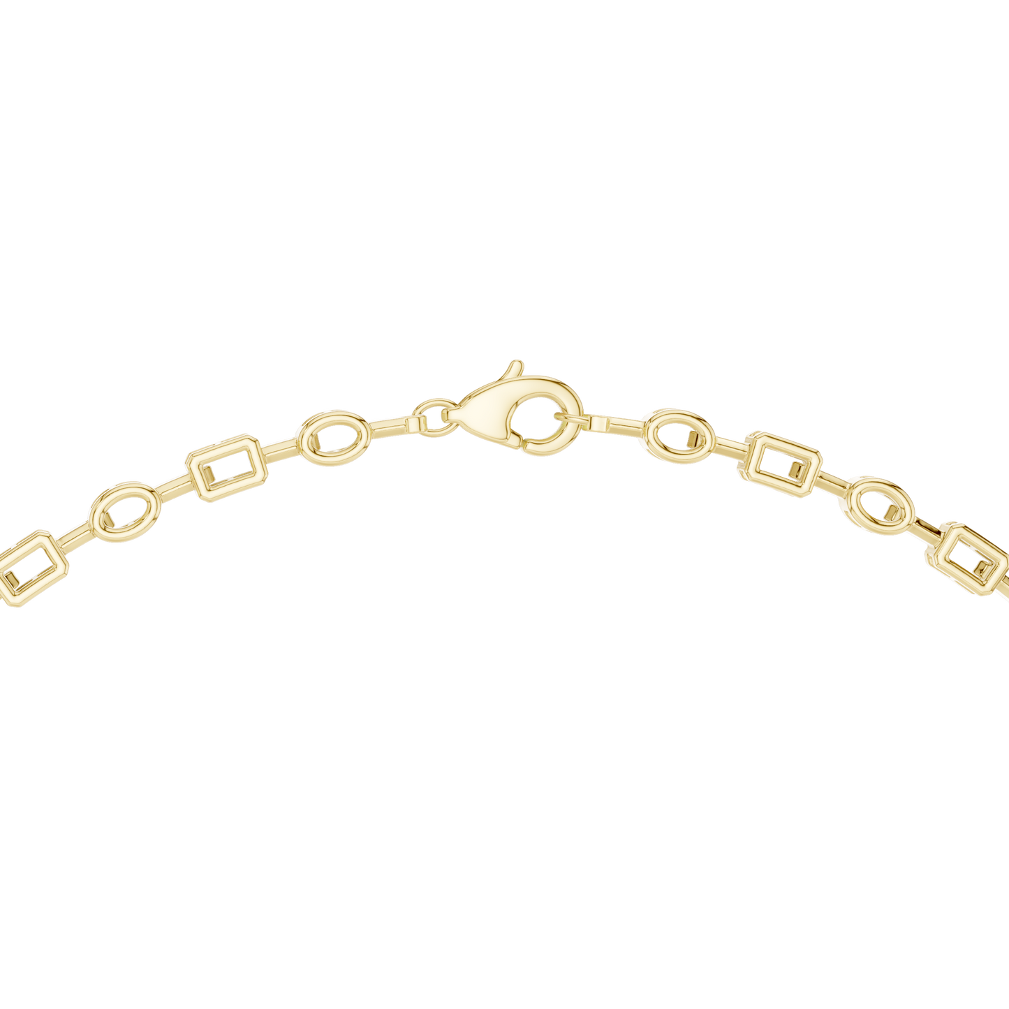 Gilded Majesty: Multi-Cut Diamond Drop Statement Necklace in Yellow Gold