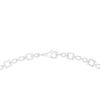23.22ctw Solid Gold Multi-Cut Princess & Marquise Diamond Cluster Choker