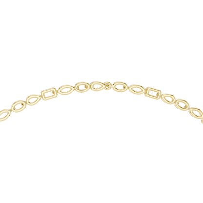 14.27ctw Solid Gold Multi-Cut Diamond Tennis Y-Necklace with Oval Halo