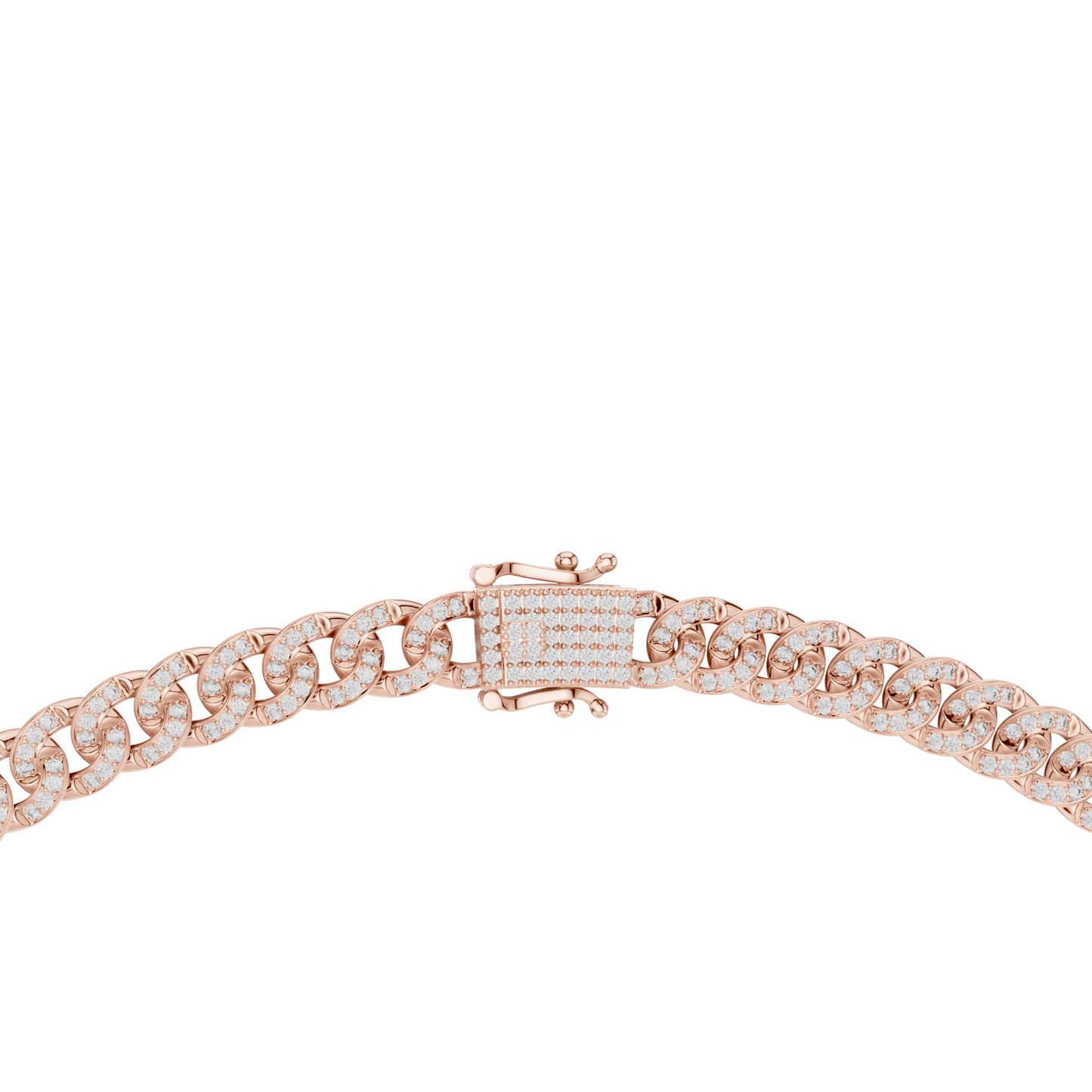 7.21ctw Solid Gold Iced Out Miami Cuban Link Choker Chain Necklace