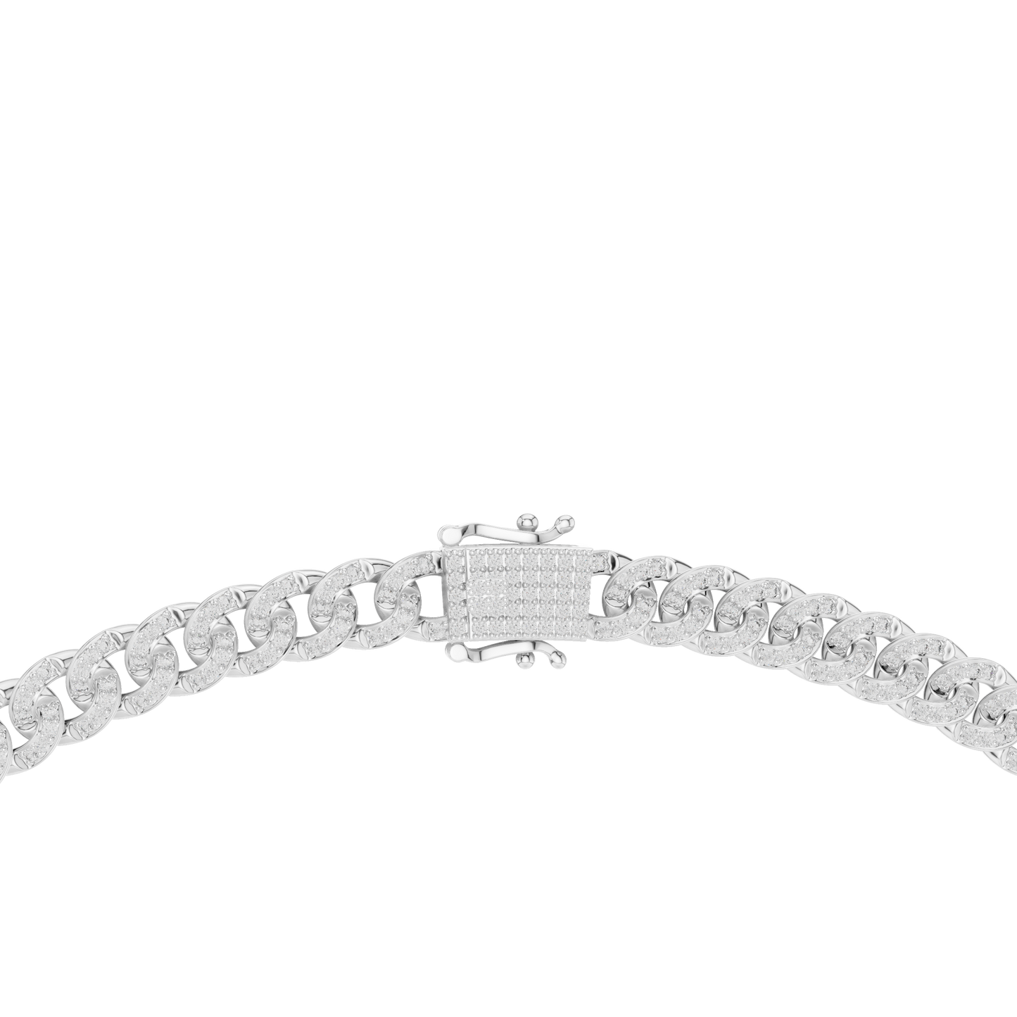 7.21ctw Solid Gold Iced Out Miami Cuban Link Choker Chain Necklace