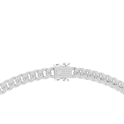 7.21ctw Solid Gold Iced Out Miami Cuban Link Choker Chain Necklace