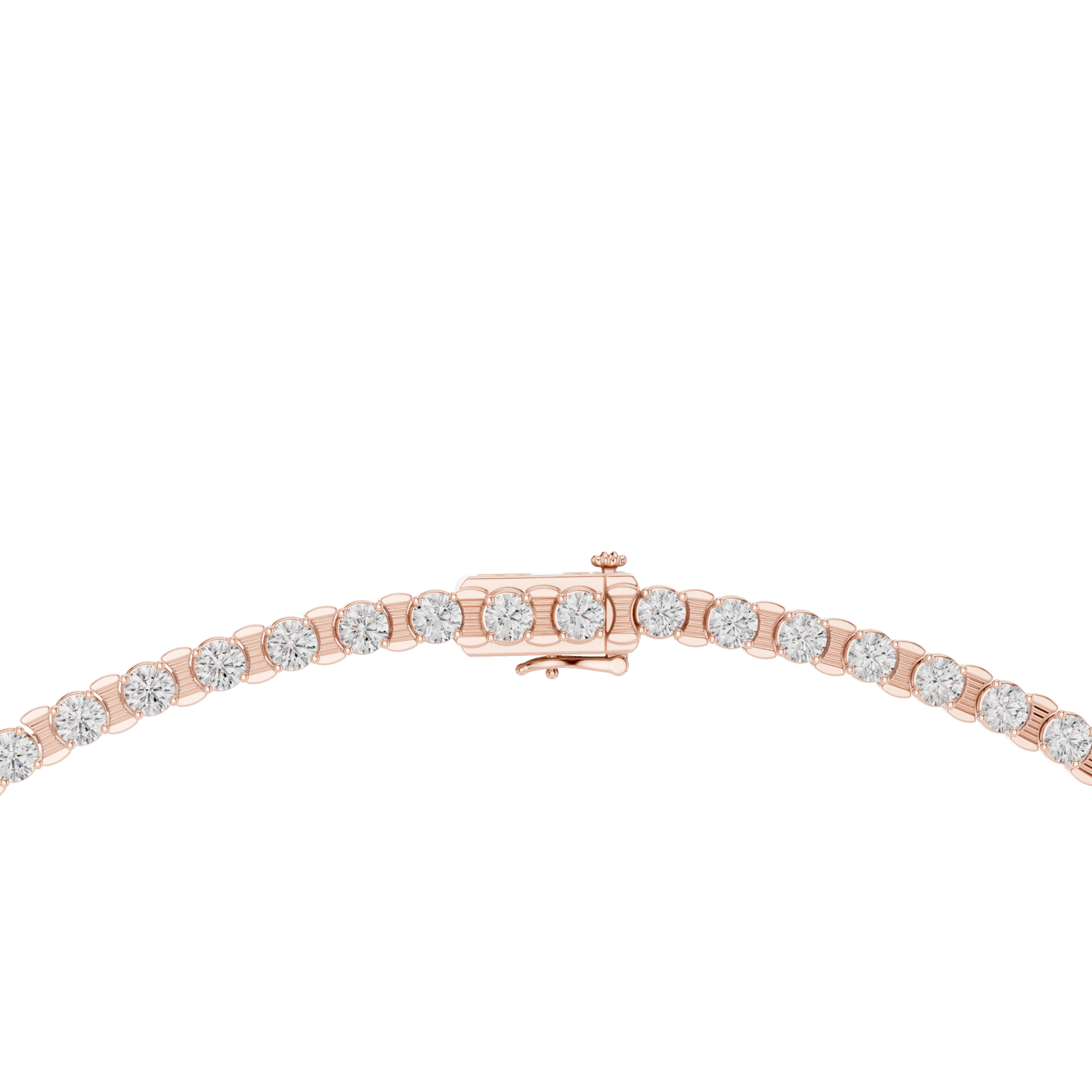 14.02ctw Solid Gold Round Cut Diamond Tennis Choker Riviera Necklace