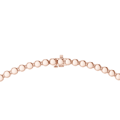 Yellow Gold Pave Halo Tennis Necklace with Teardrop Pendant 7.88ctw