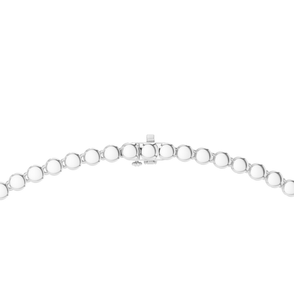 Yellow Gold Pave Halo Tennis Necklace with Teardrop Pendant 7.88ctw