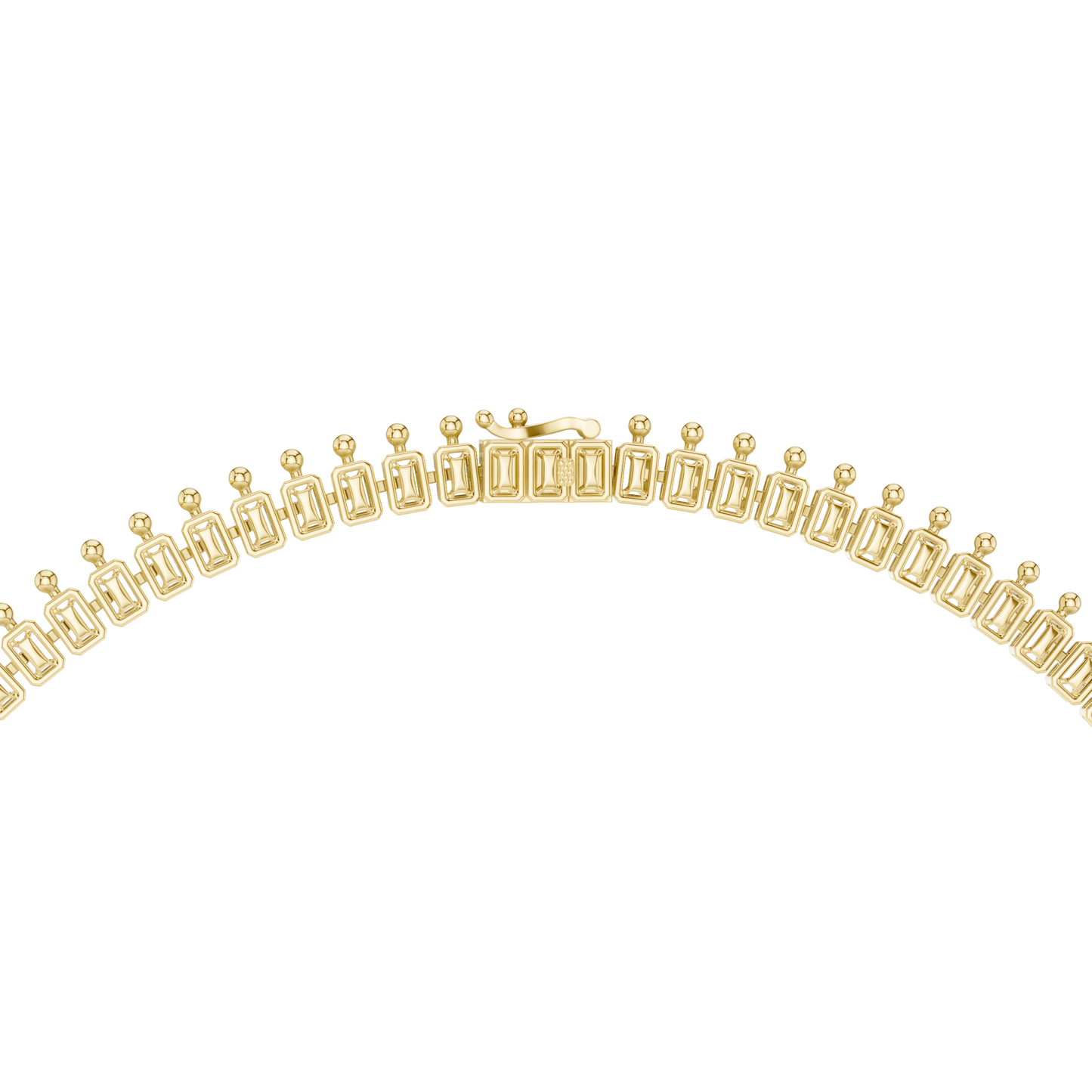 Yellow Gold Royal Blue Statement Necklace | Multi Shape Diamond Choker 82.28ctw