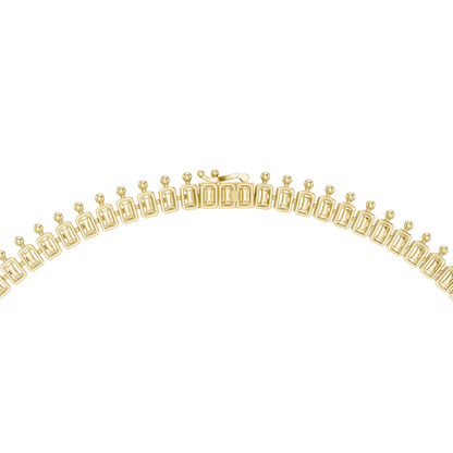 Yellow Gold Royal Blue Statement Necklace | Multi Shape Diamond Choker 82.28ctw