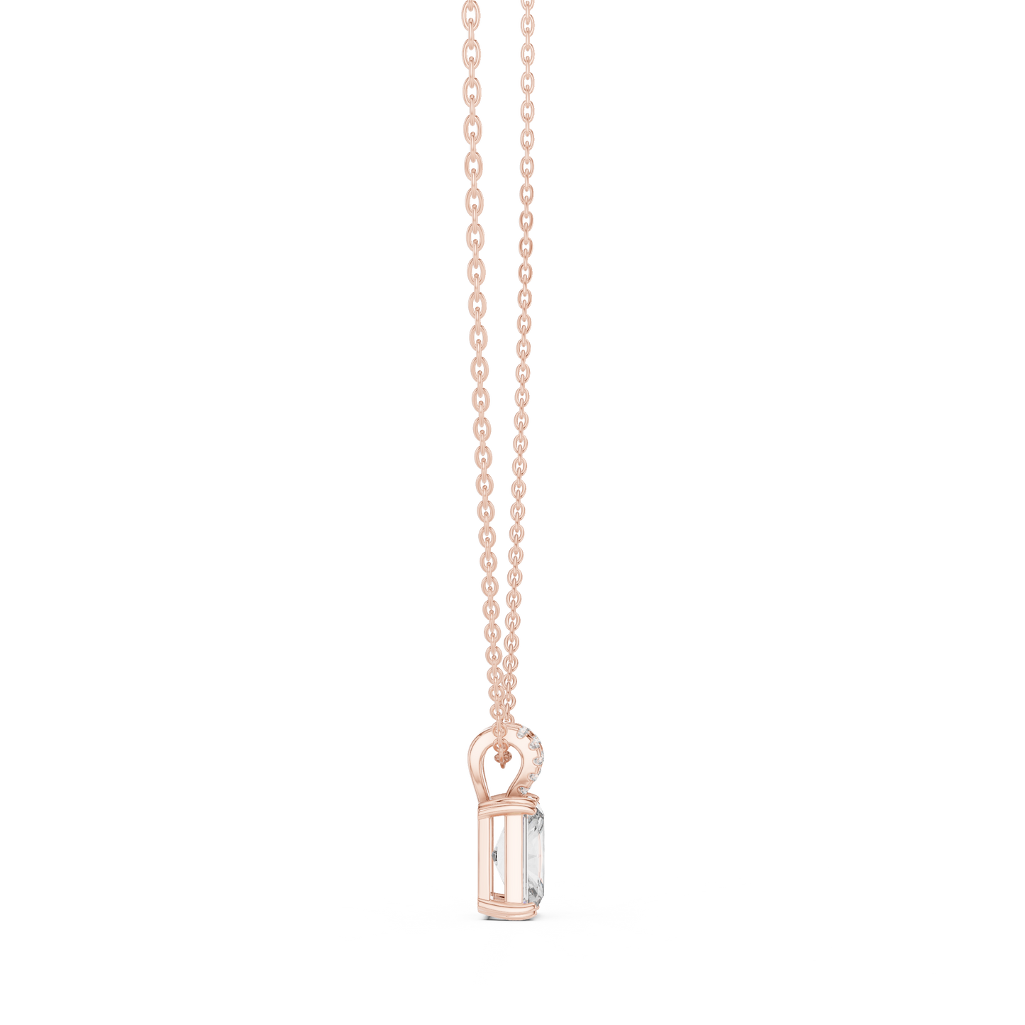 2.14CTW Radiant Elegance:Diamond Pendant in Yellow Gold