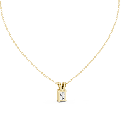2.14CTW Radiant Elegance:Diamond Pendant in Yellow Gold