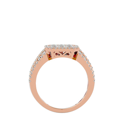 Lumiere Majestic Halo Diamond Ring In Gold - 1.53 Ct