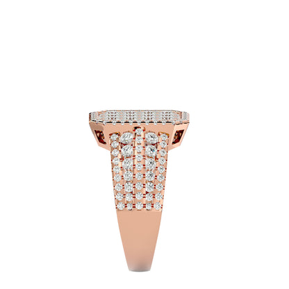 Lumiere Majestic Halo Diamond Ring In Gold - 1.53 Ct