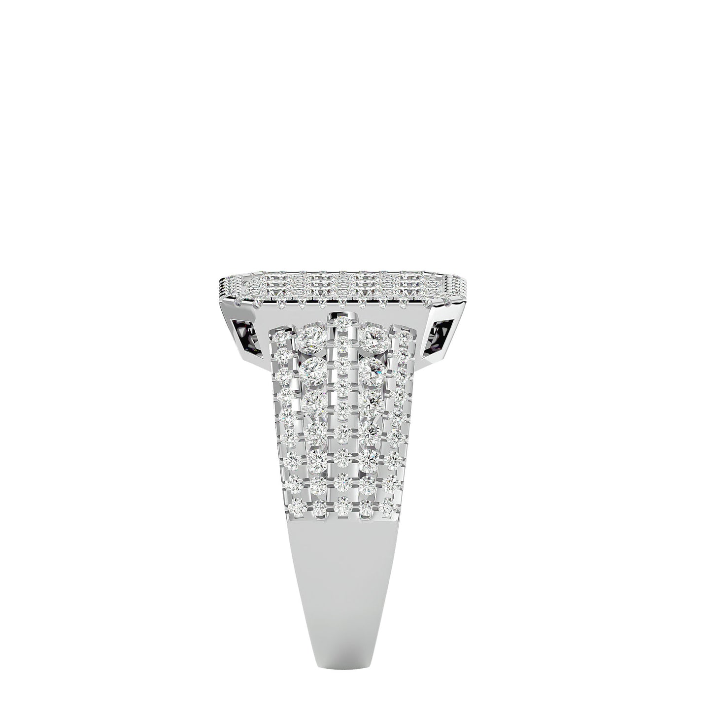 Lumiere Majestic Halo Diamond Ring In Gold - 1.53 Ct