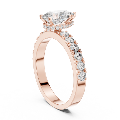 1.72CTW White Gold Pear Cut Diamond Solitaire Engagement Ring