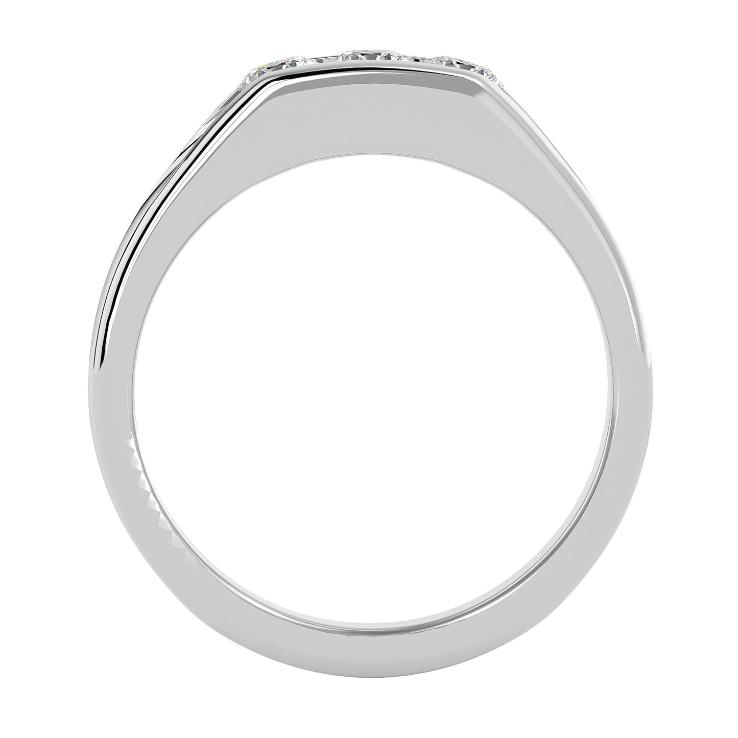 Trilune Classic Gold and Diamond Rind - 0.52 Ct