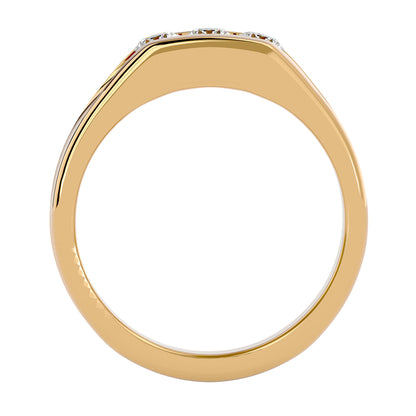 Trilune Classic Gold and Diamond Rind - 0.52 Ct