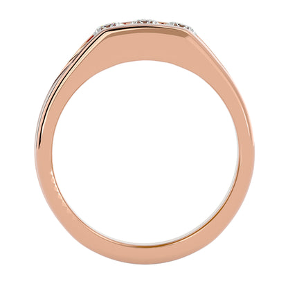 Trilune Classic Gold and Diamond Rind - 0.52 Ct