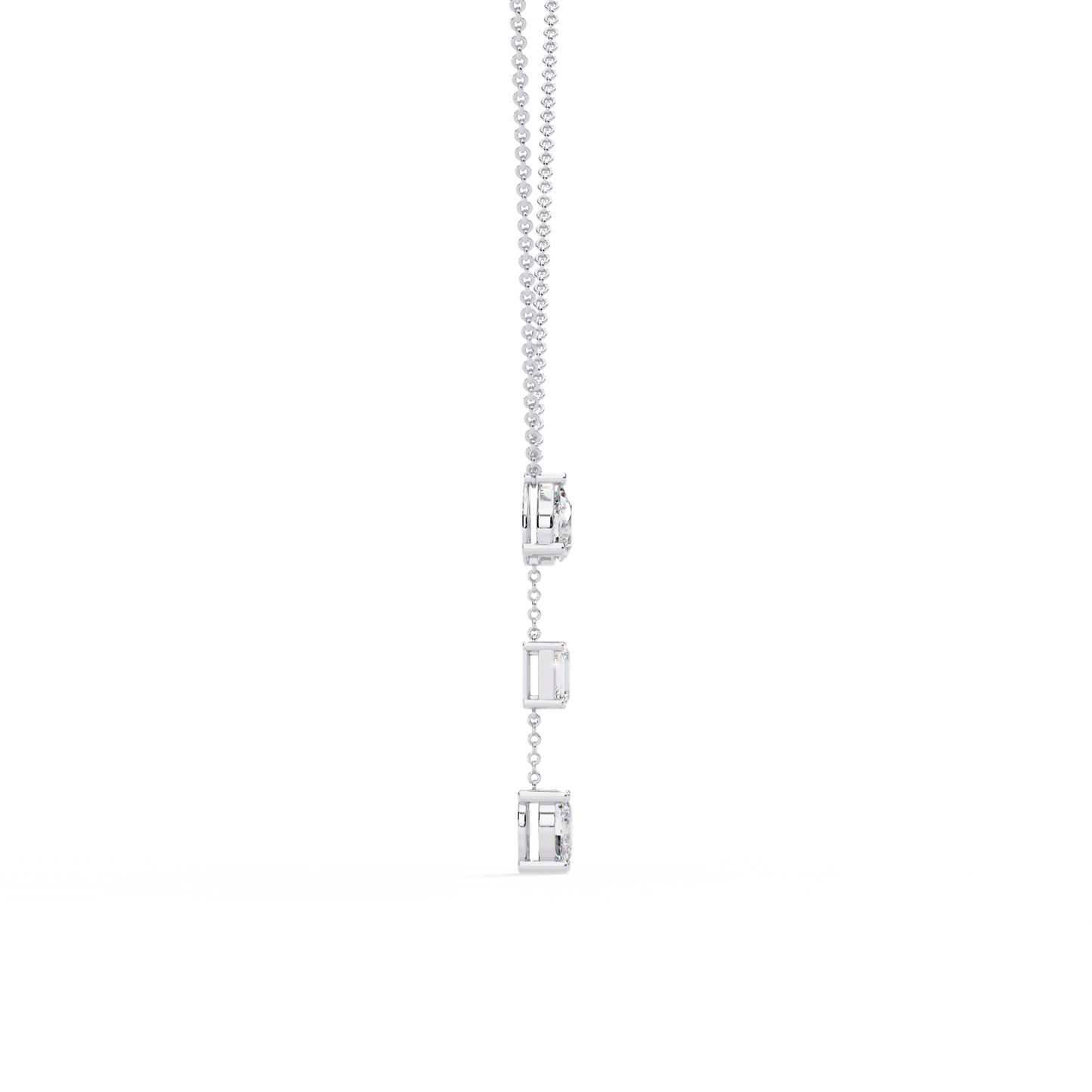 The Signature Multi-Shape Diamond Necklace In Gold - 1.54 Ct