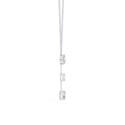 The Signature Multi-Shape Diamond Necklace In Gold - 1.54 Ct
